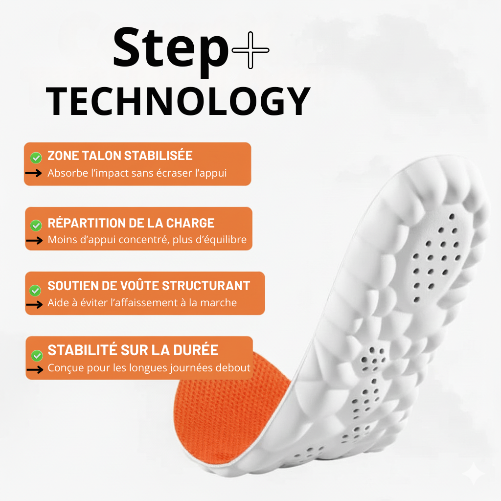 Semelle anti-surcharge Step+™